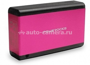 Универсальный внешний аккумулятор для iPod, iPhone, iPad, Samsung и HTC Powerocks Magic Cube 6000mAh, цвет розовый (MC-PR-2ABRO)