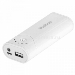 Универсальный внешний аккумулятор для iPod, iPhone, iPad, Samsung и HTC Yoobao Power Bank 5200 mAh, цвет White (YB-622)