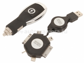 Универсальное автомобильное зарядное устройство для iPhone 5 / 4, Samsung и HTC Wiiix CH-07-1