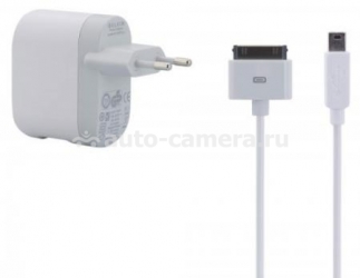 Универсальное сетевое зарядное устройство для iPhone, Samsung и HTC Belkin Dual USB Wall Charger, 1A (F8Z597cw03)
