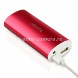 Внешний аккумулятор для iPhone, iPad, Samsung, HTC Yoobao Magic Wand Power Bank 5200 мАч, цвет Red (YB-6012)