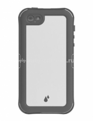 Водонепроницаемый противоударный чехол для iPhone 5 / 5S Ballistic Hydra Series Case, цвет charcoal/white (HY1026-A245)