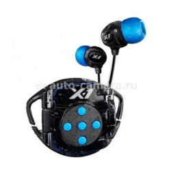 Водонепроницаемый пульт управления для iPod Shuffle 4G X-1 INTERVAL 4G Waterproof Headphones System, цвет black/ cyan (h2_INT4-BK)