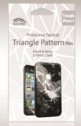 Защитная пленка для экрана iPhone 4/4S iCover Screen Protector Triangle (IP4-SP-TR)
